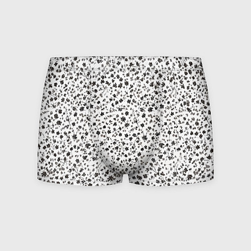 Мужские трусы Маленькие цветочки паттерн / 3D-принт – фото 1