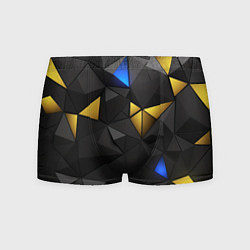 Мужские трусы Black yellow geometry