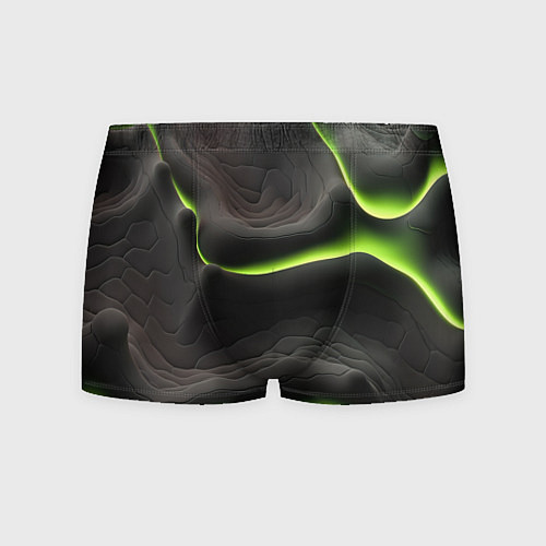 Мужские трусы Green black texture / 3D-принт – фото 1