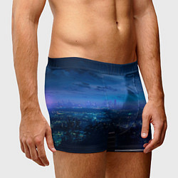 Трусы-боксеры мужские Синий город, цвет: 3D-принт — фото 2