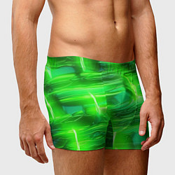 Трусы-боксеры мужские Яркий зеленый фон, цвет: 3D-принт — фото 2