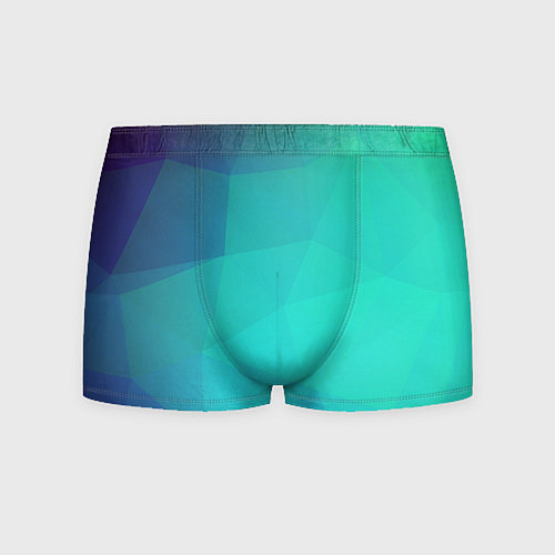 Мужские трусы Голубые грани / 3D-принт – фото 1