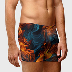 Трусы-боксеры мужские Пламя огня, цвет: 3D-принт — фото 2
