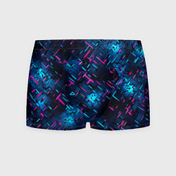 Трусы-боксеры мужские Неоновая сталь cyberpunk, цвет: 3D-принт