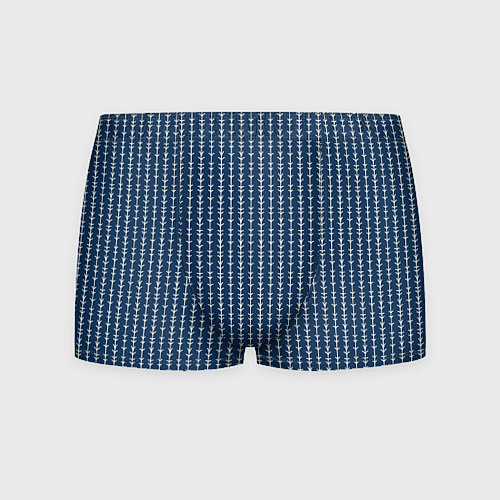 Мужские трусы Тёмно-синий полосатый / 3D-принт – фото 1