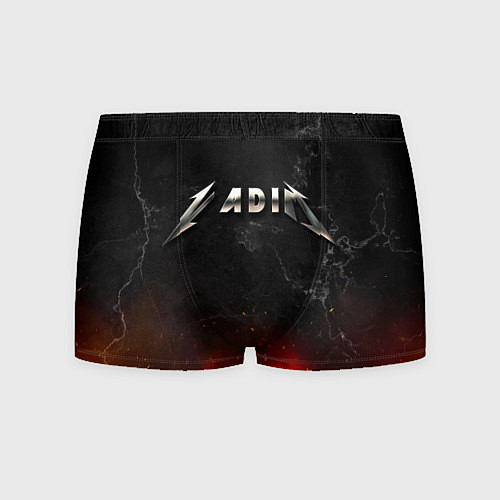 Мужские трусы Вадим в стиле Металлика - огонь и искры / 3D-принт – фото 1