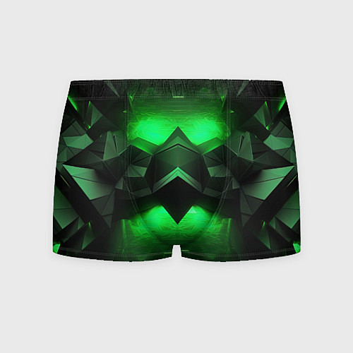 Мужские трусы Абстрактное царство зелени / 3D-принт – фото 1