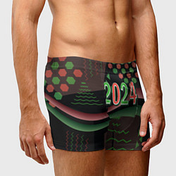Трусы-боксеры мужские 2024 абстрактный фон, цвет: 3D-принт — фото 2