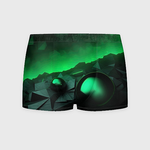 Мужские трусы Асимметрия растительного узора / 3D-принт – фото 1