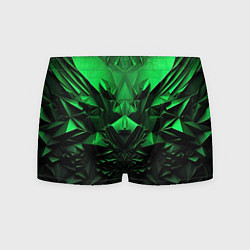 Мужские трусы Асимметрия зеленого узора