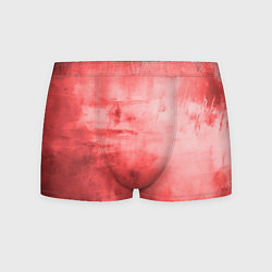 Трусы-боксеры мужские Красный гранж, цвет: 3D-принт
