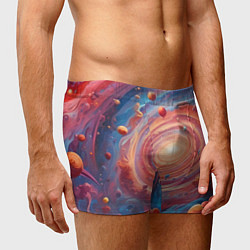 Трусы-боксеры мужские Галактика в спирали, цвет: 3D-принт — фото 2