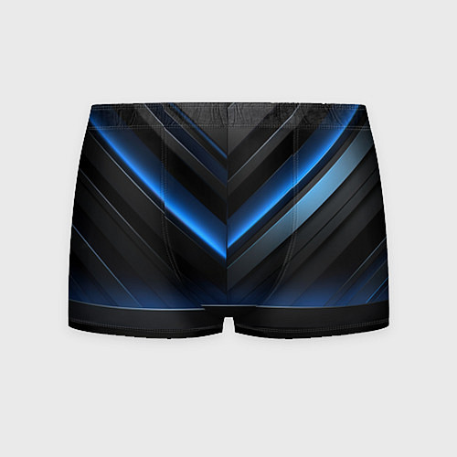 Мужские трусы Оттенки синего абстракция / 3D-принт – фото 1