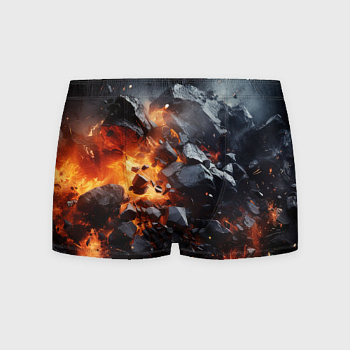 Мужские трусы Взрыв камней и плит / 3D-принт – фото 1