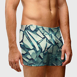Трусы-боксеры мужские Битое стекло текстура, цвет: 3D-принт — фото 2