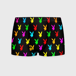 Мужские трусы Playboy pattern неон