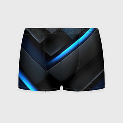 Трусы-боксеры мужские Синее неоновое свечение, цвет: 3D-принт