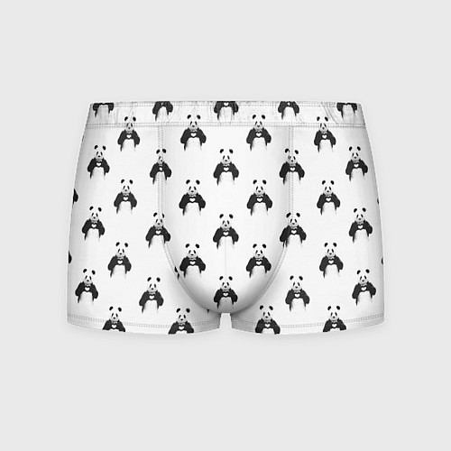 Мужские трусы Panda love - pattern / 3D-принт – фото 1