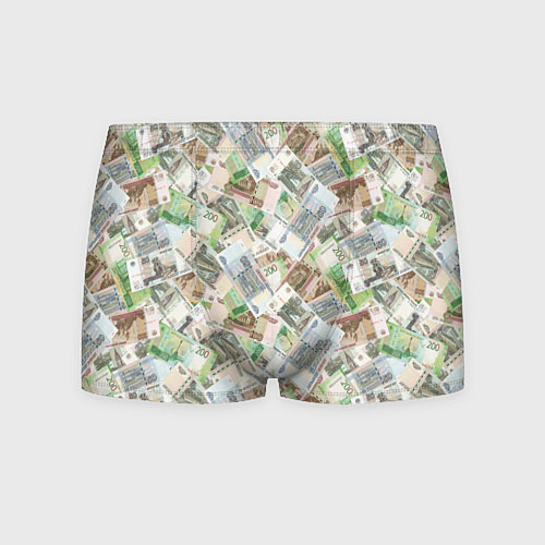 Мужские трусы Российские денежные купюры / 3D-принт – фото 1
