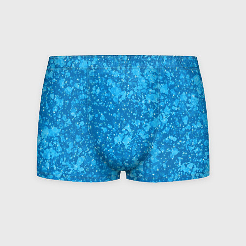 Мужские трусы Ярко-голубой абстракция космический / 3D-принт – фото 1