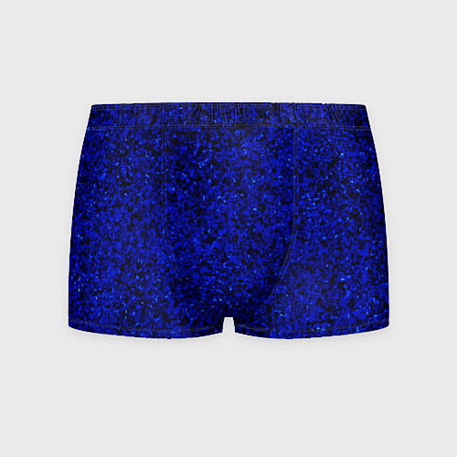Мужские трусы Чёрно-синий ультрамарин абстрактная текстура / 3D-принт – фото 1