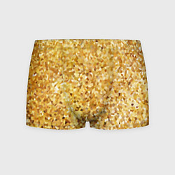 Трусы-боксеры мужские Золотая мелкая мозаика, цвет: 3D-принт