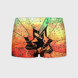 Трусы-боксеры мужские Кислотное разбитое стекло, цвет: 3D-принт
