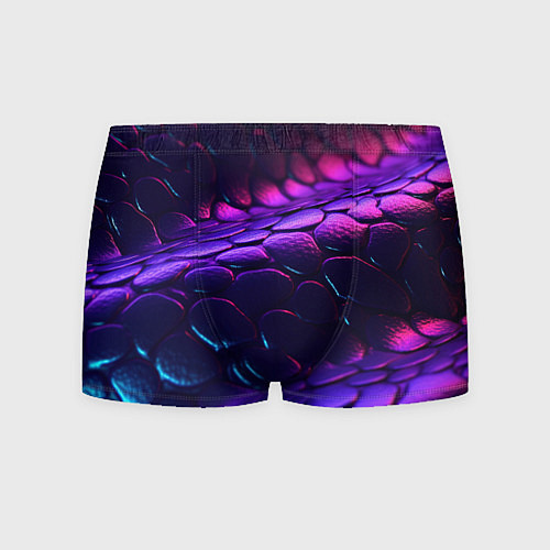 Мужские трусы Фиолетовая абстрактная текстура неоновая / 3D-принт – фото 1