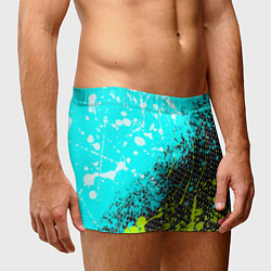 Трусы-боксеры мужские Брызги красок с геометрией, цвет: 3D-принт — фото 2