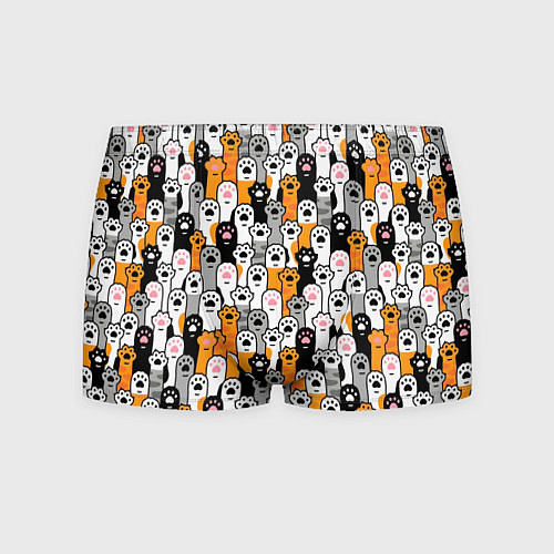 Мужские трусы Кошачьи лапы / 3D-принт – фото 1