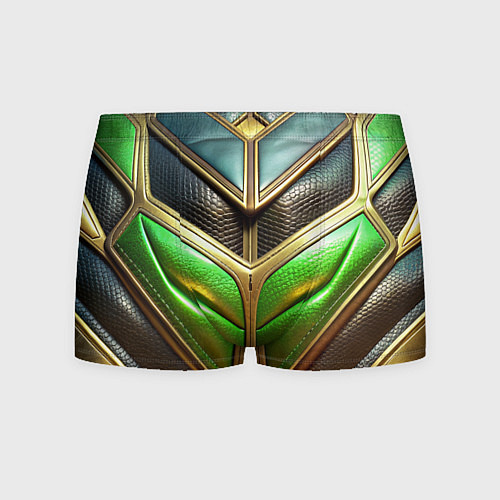 Мужские трусы Футуристичная объемная текстура из кожи / 3D-принт – фото 1