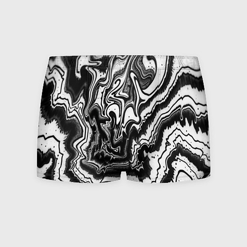 Мужские трусы Черно-белая абстракция суминагаши / 3D-принт – фото 1