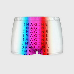 Трусы-боксеры мужские Imagine Dragons neon rock, цвет: 3D-принт