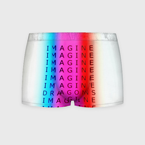 Мужские трусы Imagine Dragons neon rock / 3D-принт – фото 1