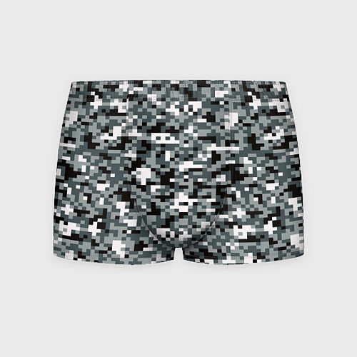 Мужские трусы Камуфляжные пиксели текстура / 3D-принт – фото 1