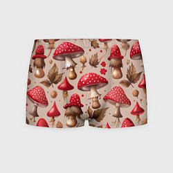 Мужские трусы Грибные шляпки мухоморов