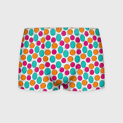 Мужские трусы Паттерн с цветными пузырями / 3D-принт – фото 1