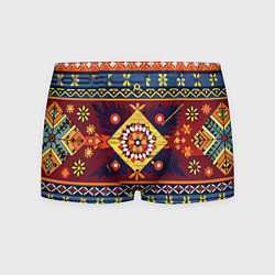 Трусы-боксеры мужские Стиль советского ковра узоры и орнамент, цвет: 3D-принт