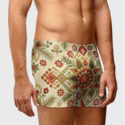 Трусы-боксеры мужские Стиль советского ковра узоры и орнамент, цвет: 3D-принт — фото 2