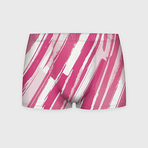 Мужские трусы Розовые полосы / 3D-принт – фото 1