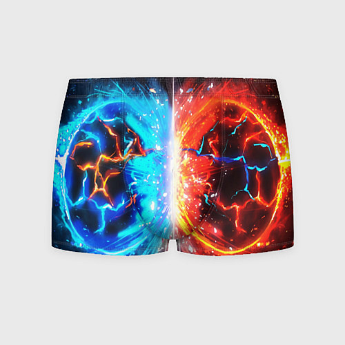 Мужские трусы Битва планет абстракция / 3D-принт – фото 1