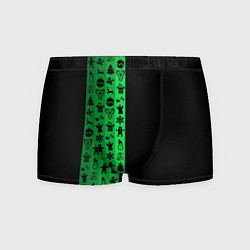 Трусы-боксеры мужские Новогодние узоры, цвет: 3D-принт