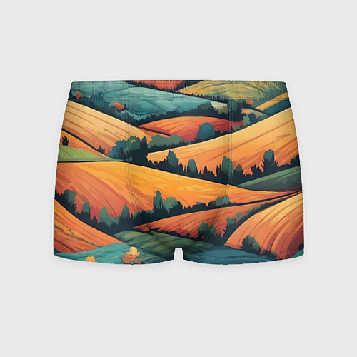 Мужские трусы Поля луга / 3D-принт – фото 1