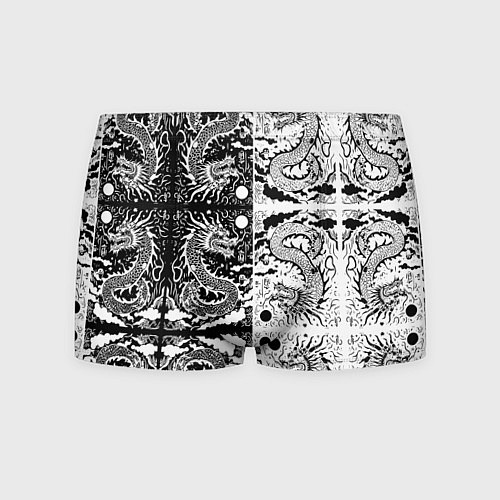 Мужские трусы Драконы инь и янь с узорами / 3D-принт – фото 1