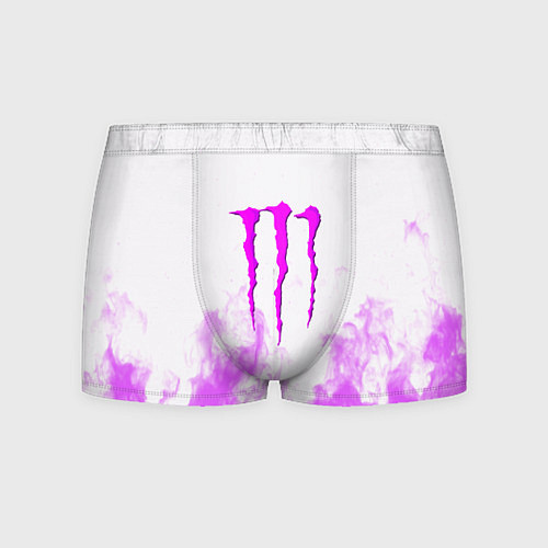 Мужские трусы Monster energy neon flame / 3D-принт – фото 1