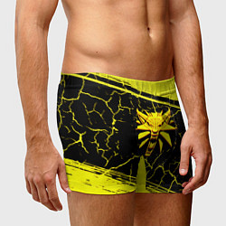 Трусы-боксеры мужские Ведьмак трещины текстура, цвет: 3D-принт — фото 2