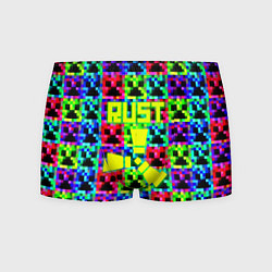 Трусы-боксеры мужские Minecraft x rust, цвет: 3D-принт