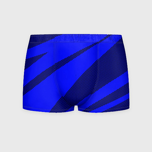 Мужские трусы Синий ультрамарин полосы абстракция / 3D-принт – фото 1
