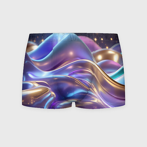 Мужские трусы Волны космические / 3D-принт – фото 1