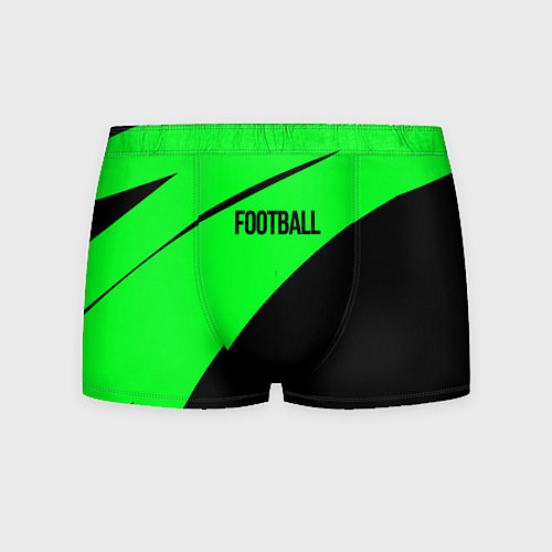 Мужские трусы Football чёрно-зелёный / 3D-принт – фото 1